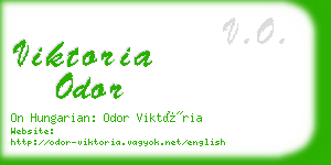 viktoria odor business card